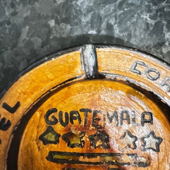 Hotel Cortijo Reforma Guatemala Ashtray Set of 2 Souvenir Handmade - Picture 10 of 13